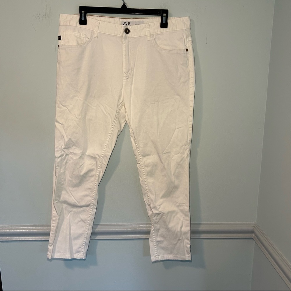 Zara Skinny Fit White Jeans Size 34
